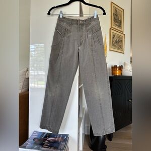 Vintage 90’s Buckle Boy Gray Pleaded Pants